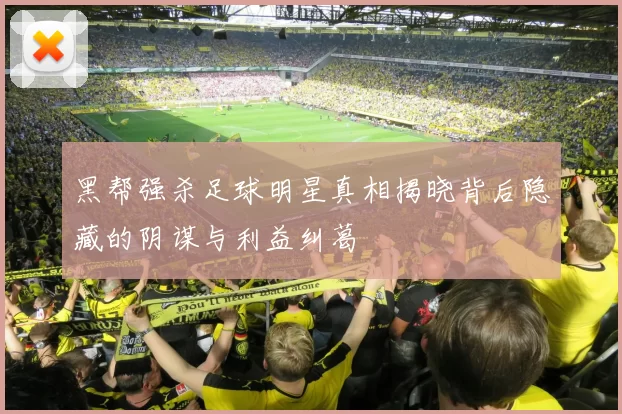 黑帮强杀足球明星真相揭晓背后隐藏的阴谋与利益纠葛